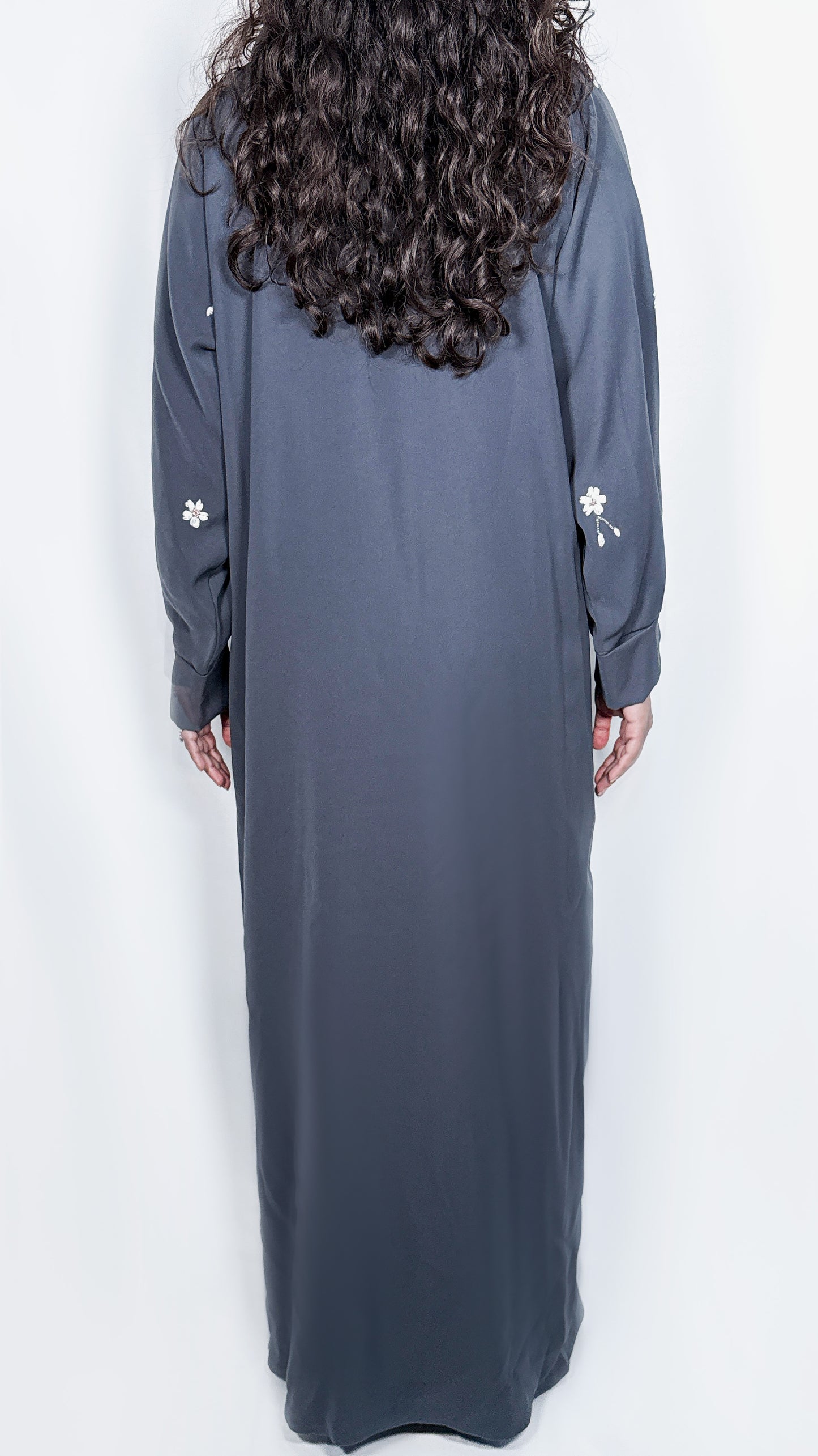 Moon dust grey Abaya
